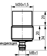 Габариты ISN FC72A-31N-20-LS402